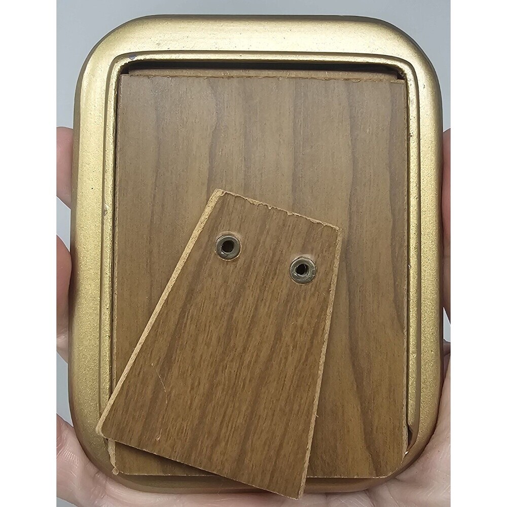 Vintage The Bucklers Inc 5th Ave NY Enamel Picture Photo Frame Swivel Back Heavy - Picture 3 of 16